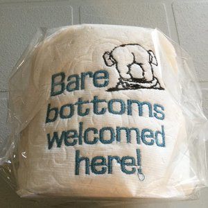Embroidered toilet paper